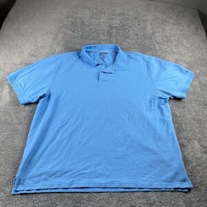 Izod Polo Shirt Mens XXL Short Sleeve Blue 100% Cotton